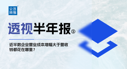 近半数企业营业成本增幅大于营收，钱都花在哪里？｜透视半年报⑤